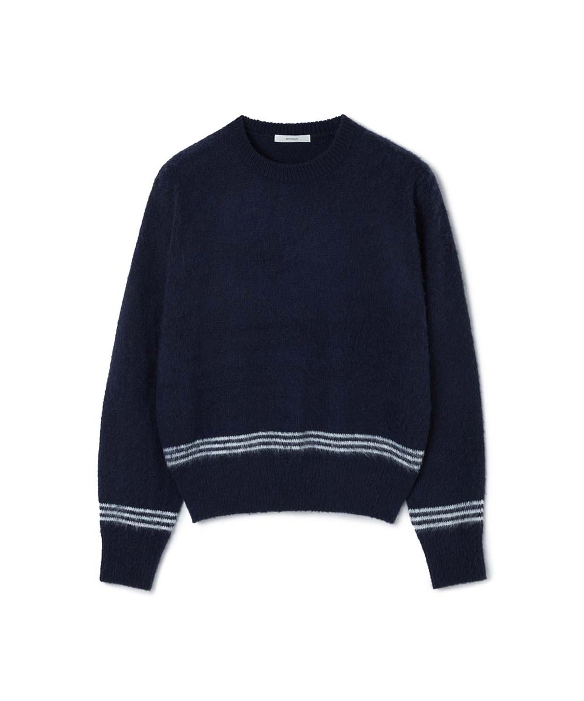 문선 아카이브(MOONSUN ARCHIVE) ESSENTIAL_UNISEX MSS Mohair Blend Stripe Knit [Navy]