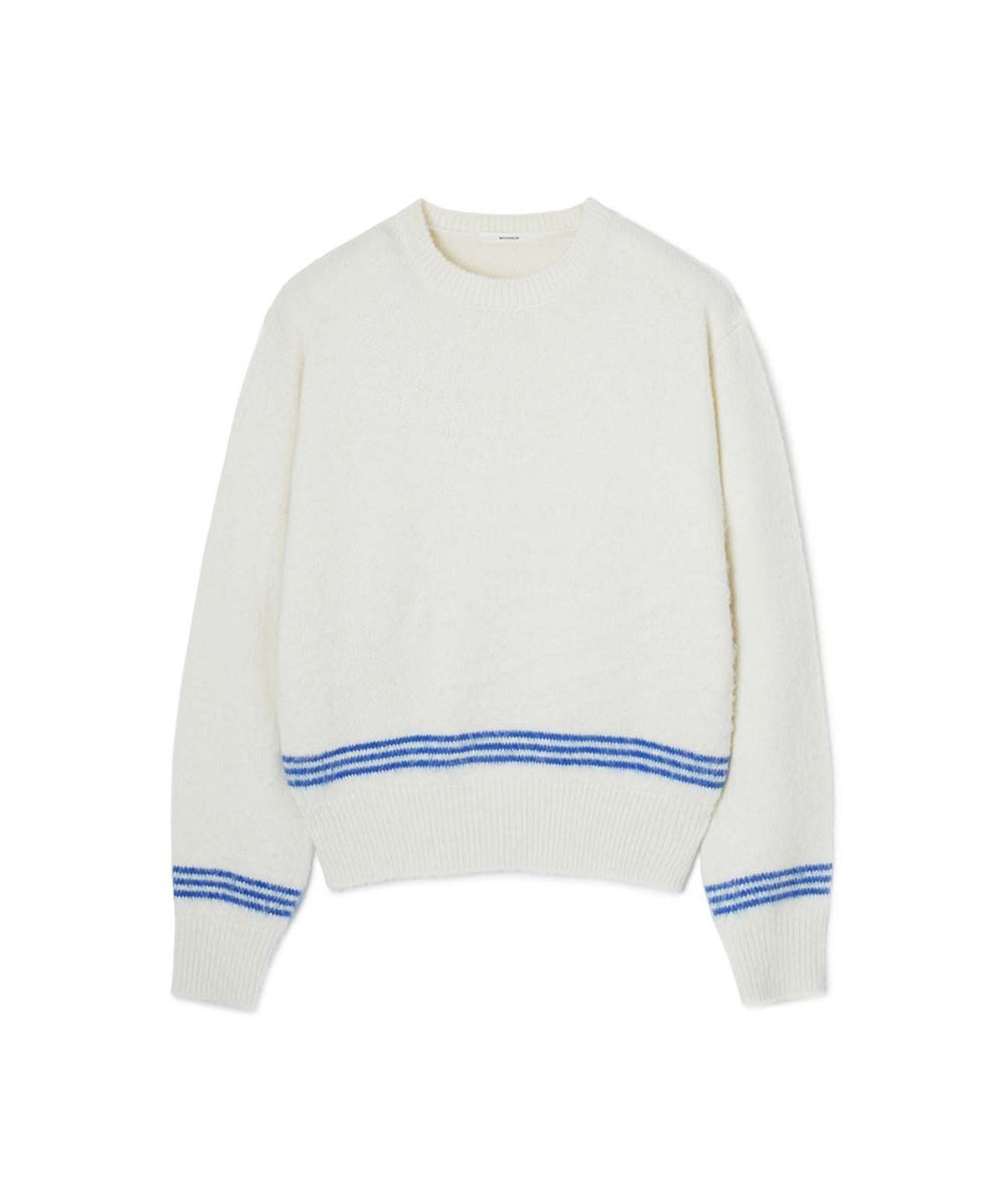 문선 아카이브(MOONSUN ARCHIVE) ESSENTIAL_UNISEX MSS Mohair Blend Stripe Knit [Ivory Blue]