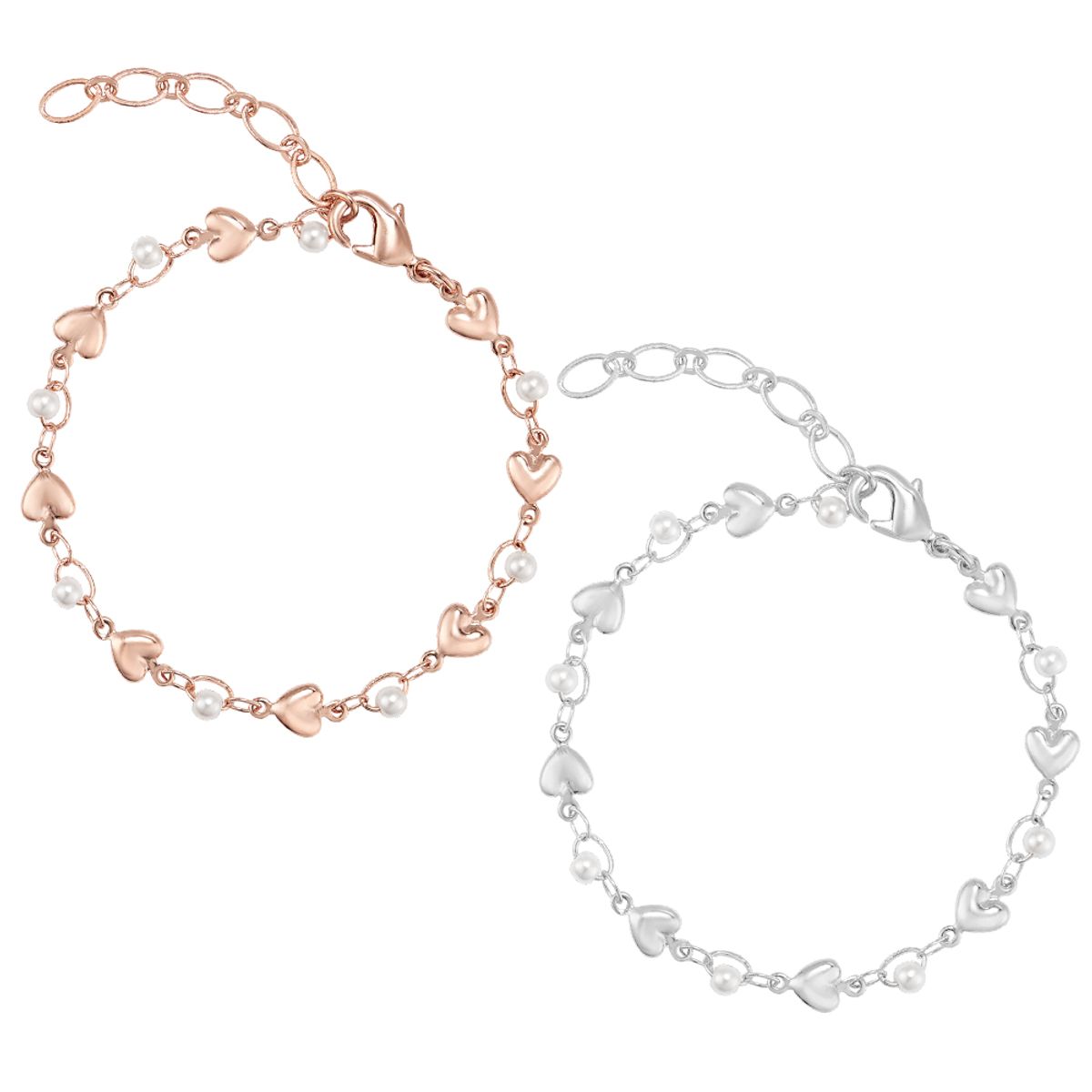 폴브리알(PAUL BRIAL) 진주 하트 팔찌 PYBB0265 2종택1