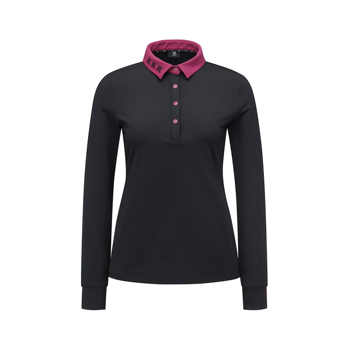 어뉴골프(ANEW GOLF) 여성 SLEEVE LOGO NAP 티셔츠 AGCFWTS03_BK