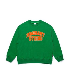 스튜디오 자수 오버핏 맨투맨_그린