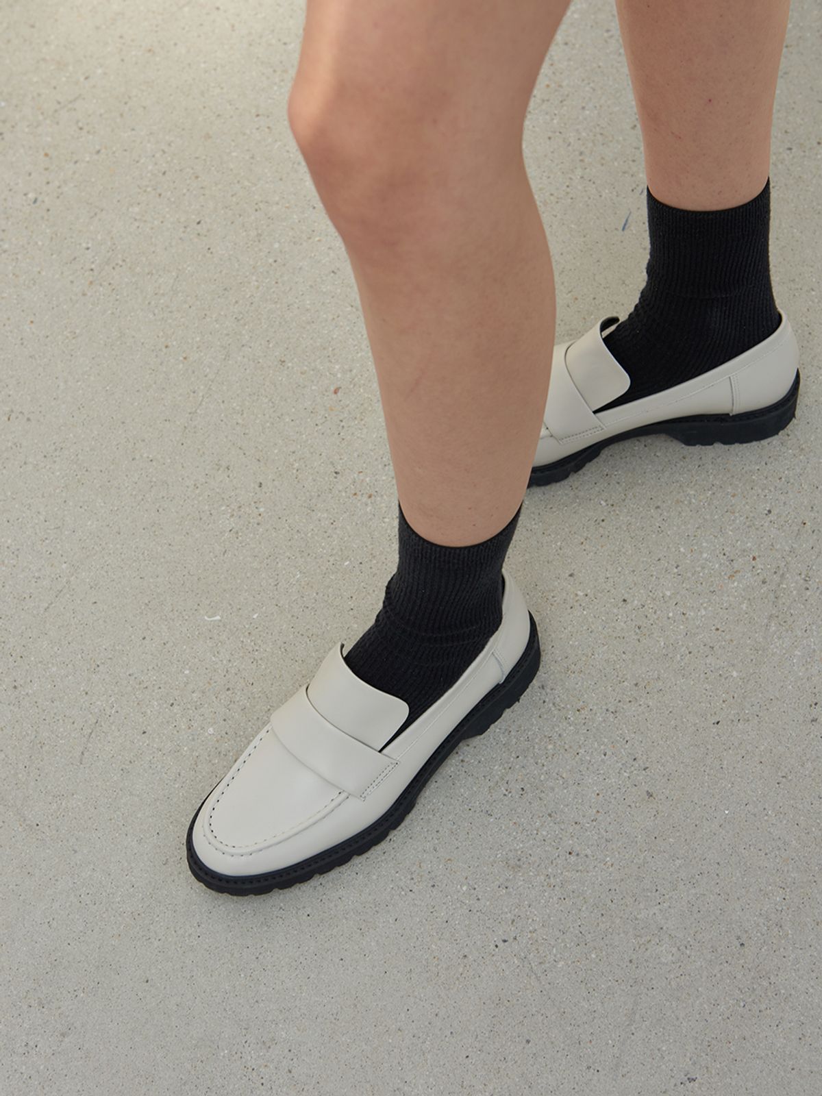 블랑수블랑(BLANC SUR BLANC) 하퍼로퍼 아이보리