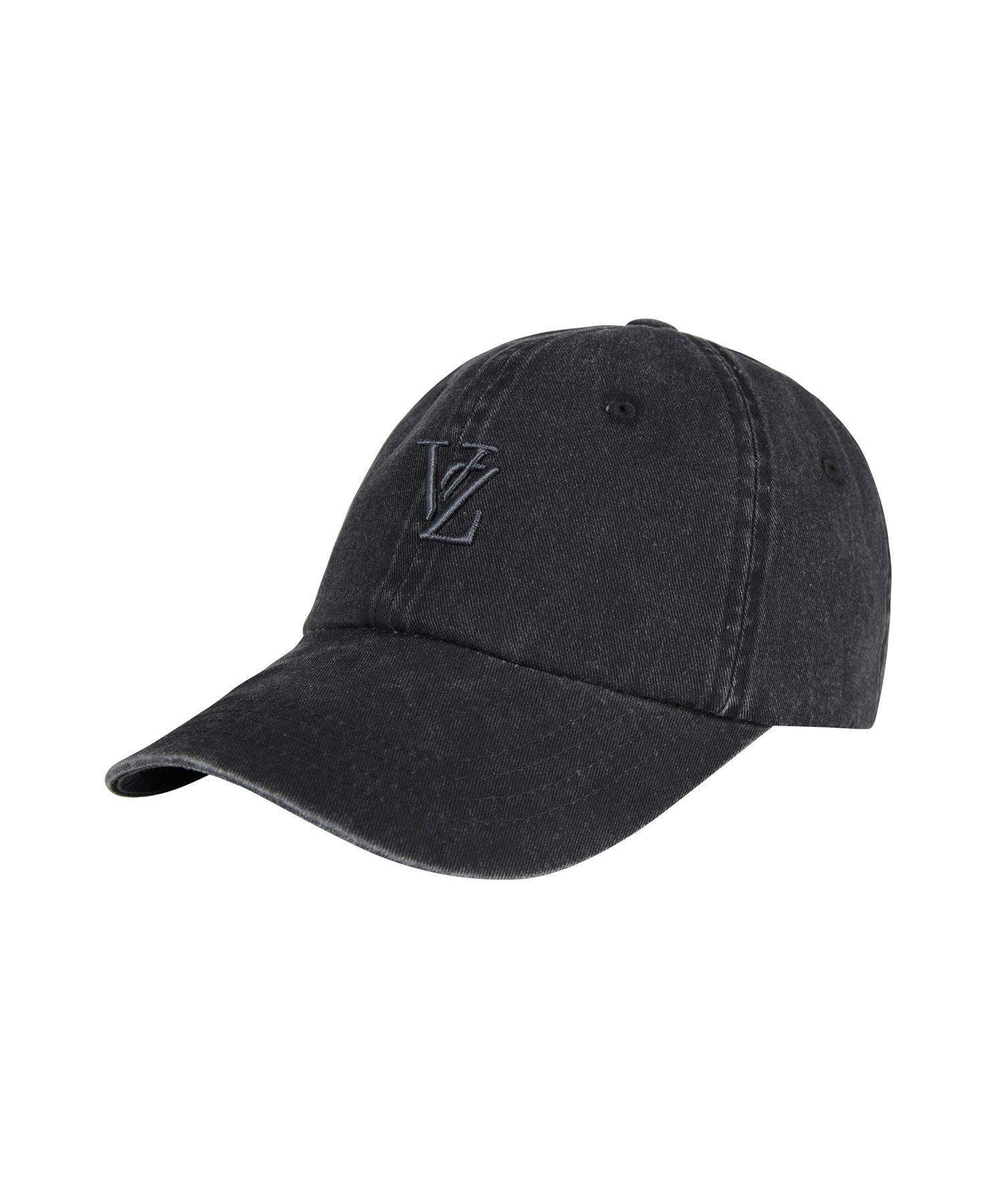 MUSINSA | VARZAR 3D Monogram Pigment Overfit Ball Cap Black