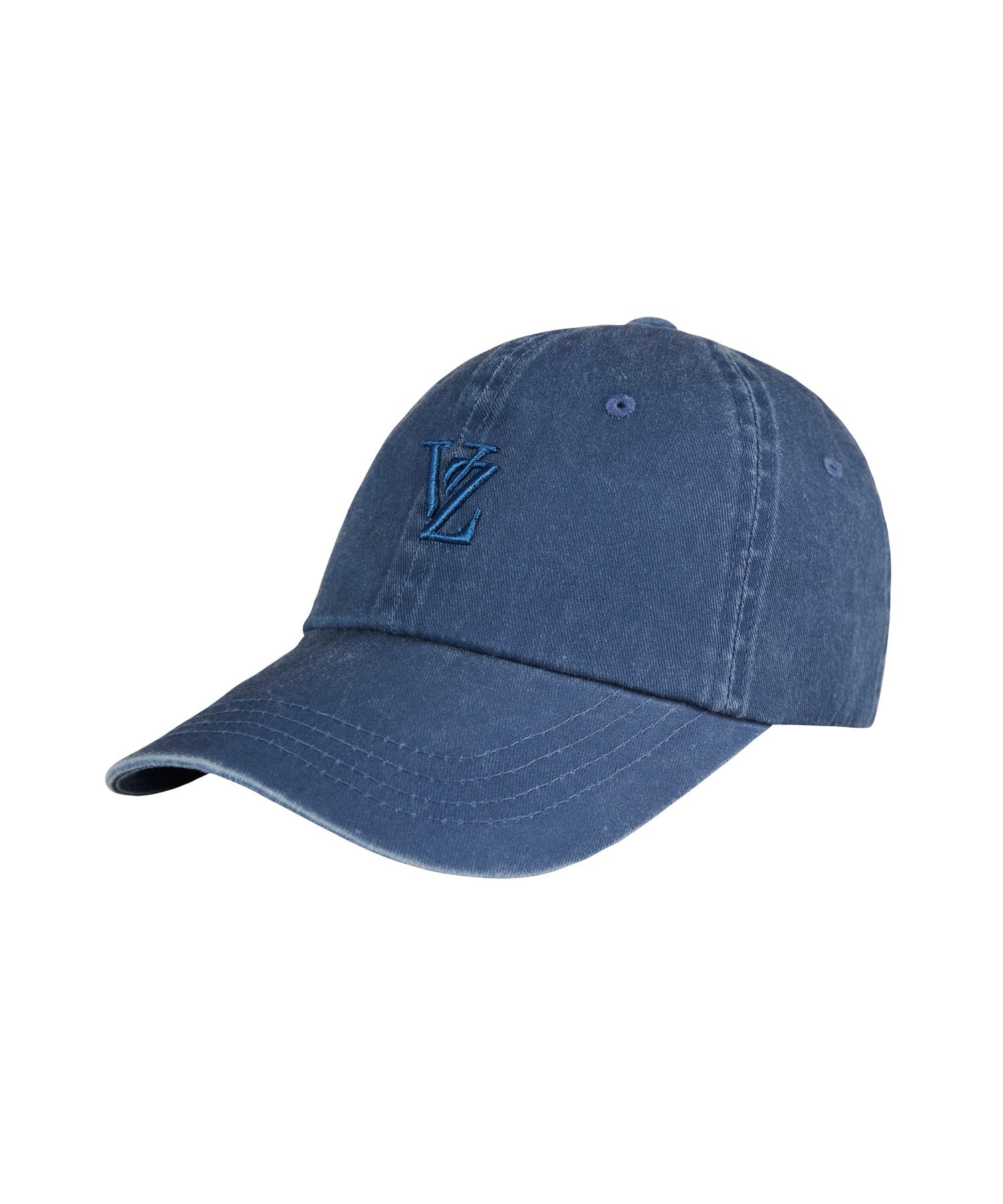 ■VARZAR■ Monogram Soft Overfit Ball Cap Blue varzar631 VARZAR】MONOGRAM SOFT OVER FIT BALL CAP / バザール
