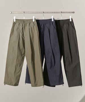 Nylon Deep One Tuck String Pants [3 Colors]