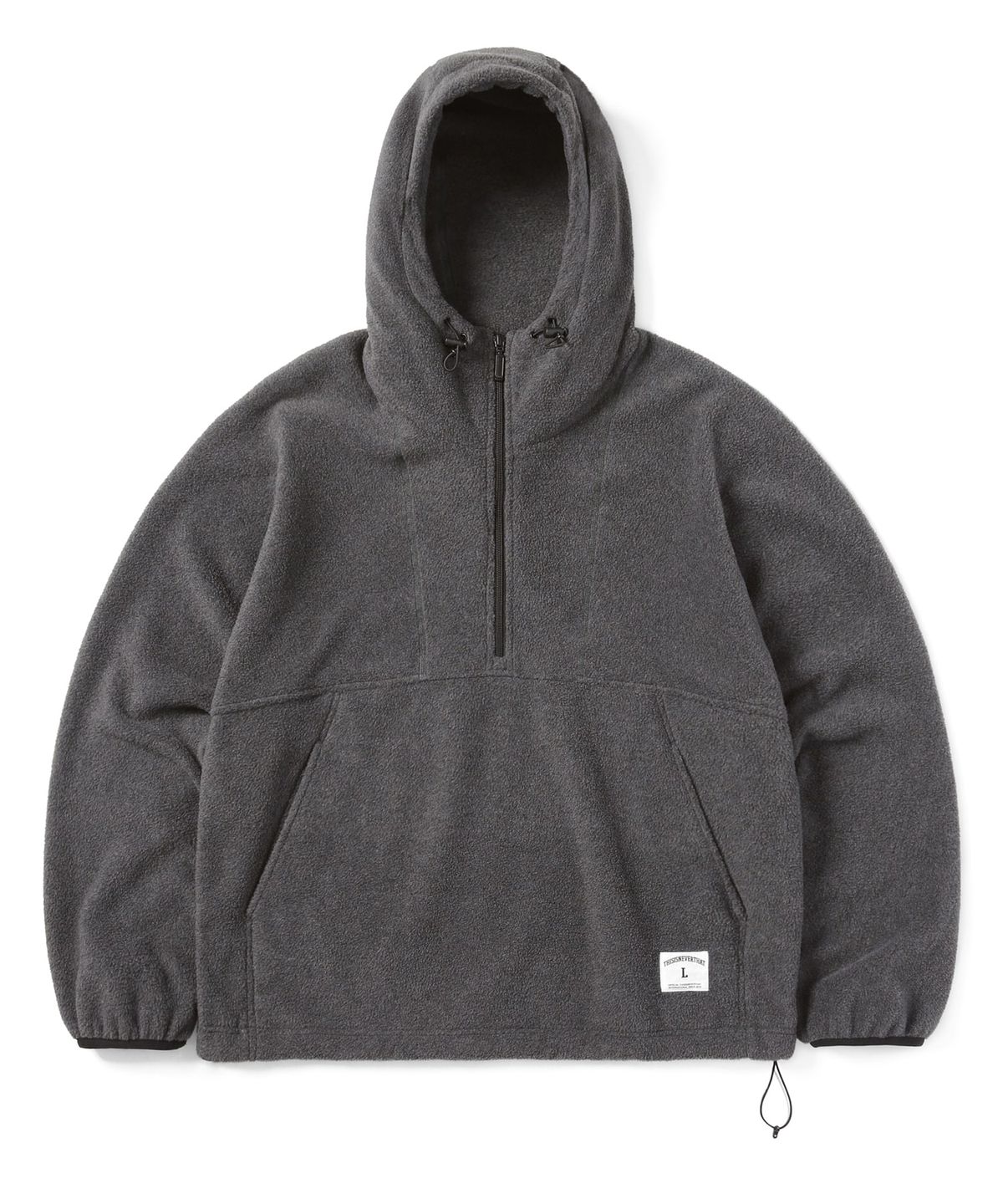 디스이즈네버댓(THISISNEVERTHAT) Fleece Hooded Pullover Charcoal