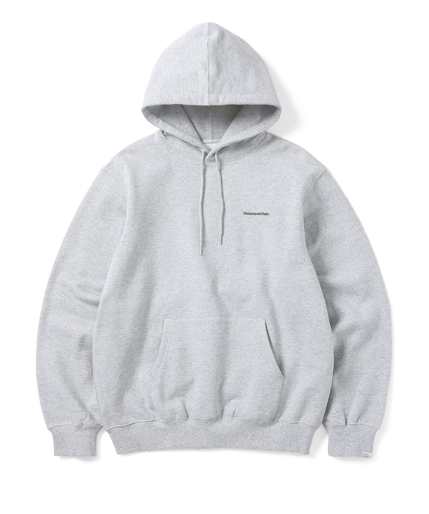 MUSINSA公式 | thisisneverthat® Basic T-Logo Hoodie Heather Gray