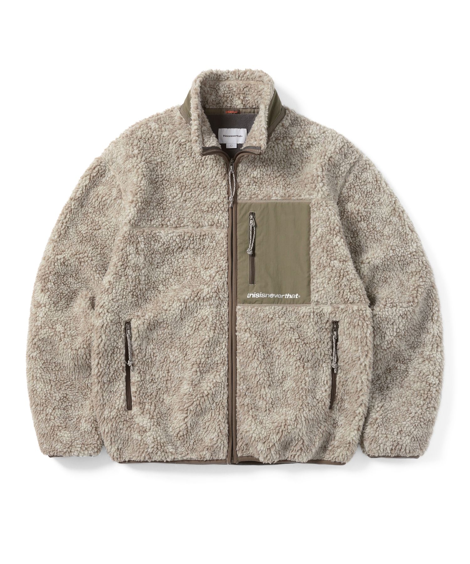 MUSINSA | thisisneverthat (FW22) SP Sherpa Fleece Jacket Stone