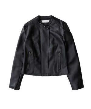 9073 VEGAN LETHER JUMPER_BLACK