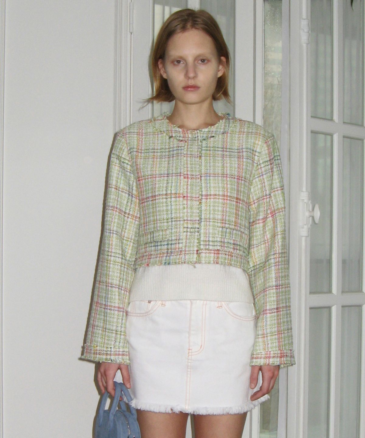 시눈(SINOON) MIXED COLOR TWEED JACKET