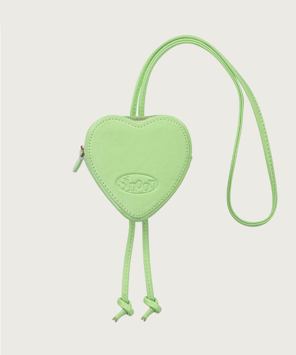 韓国かわいい【SINOON】Heart bag ハートバック MUSINSA公式 | SINOON HEART BAG (APPLE GREEN)