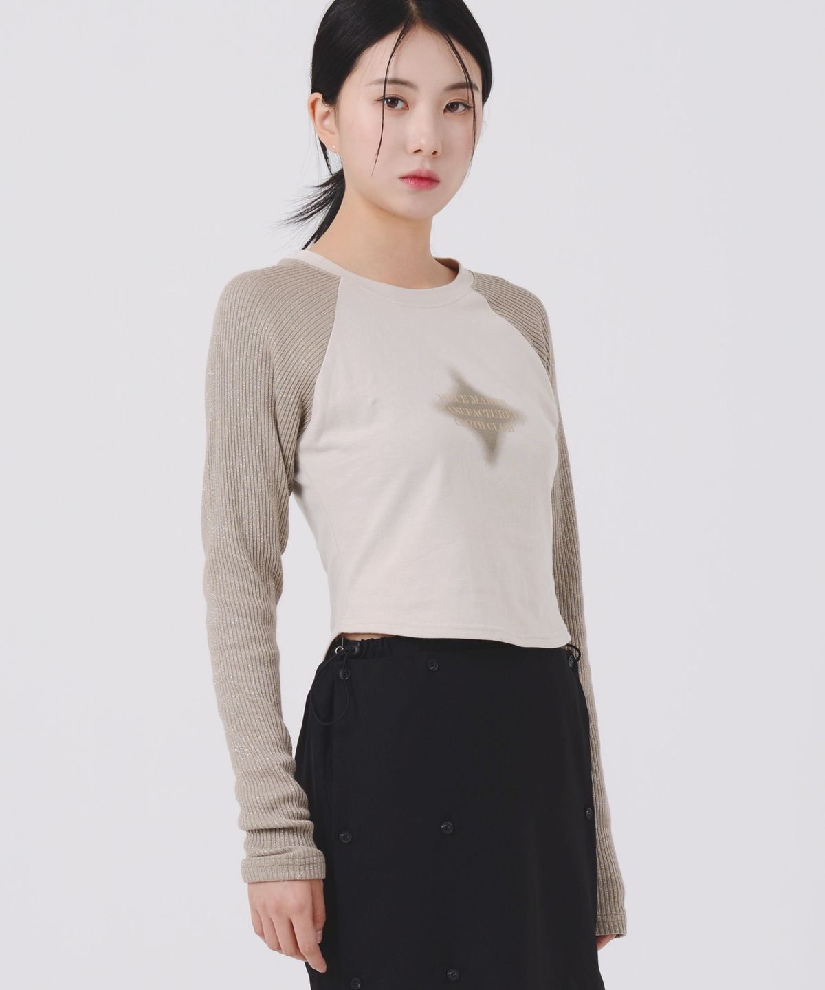 피스메이커(PIECE MAKER) PMC TRACK METAL KNIT LS (KHAKI)
