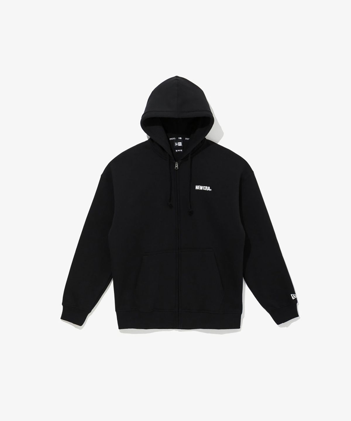 뉴에라(NEW ERA) NE 에센셜 후드 집업 블랙