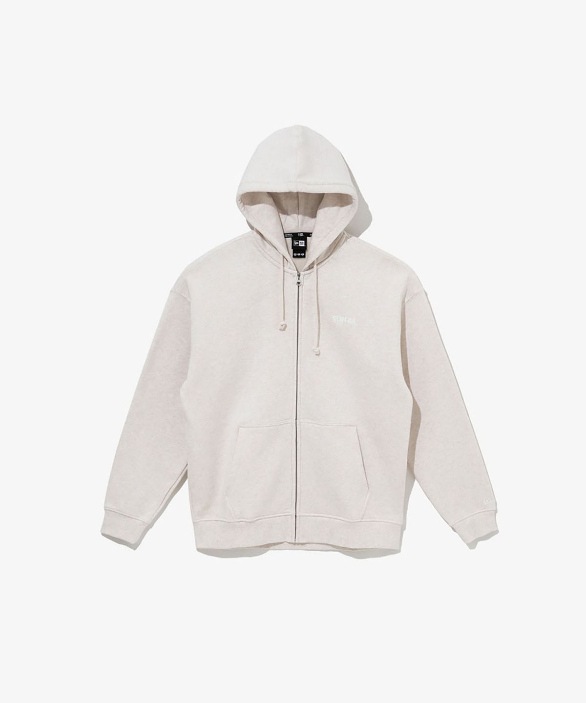 뉴에라(NEW ERA) NE 에센셜 후드 집업 오트밀