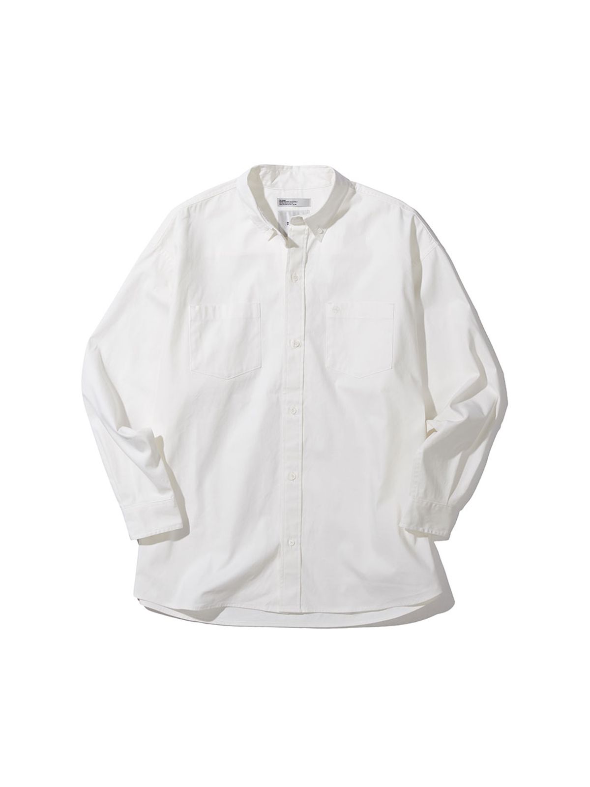 사운즈라이프(SOUNDSLIFE) Back Loop Two Pocket Oxford Shirt White