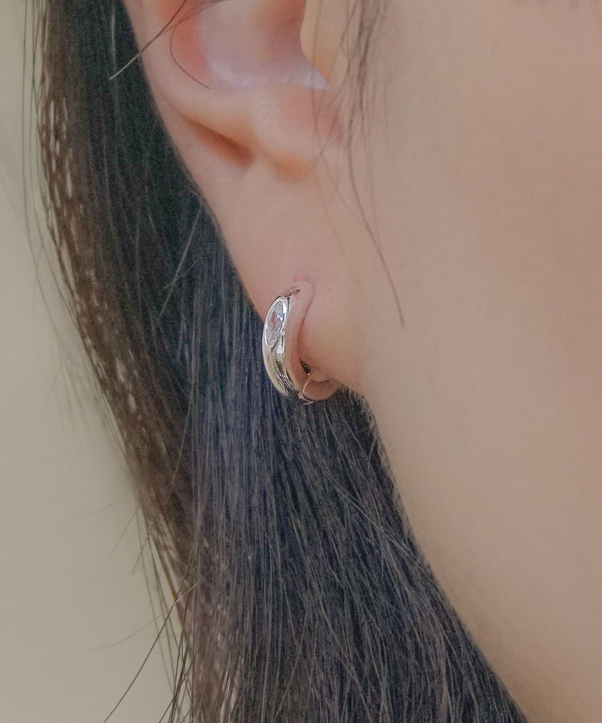포스트루드(POSTLUDE) [SILVER] S MQ CZ SIMPLE R EARRINGS