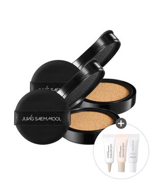 에센셜 스킨 누더 롱웨어 쿠션  리필 2개 (글로우 베이스 5ml + 앰플선 5ml + 물결크림 5ml 증정)