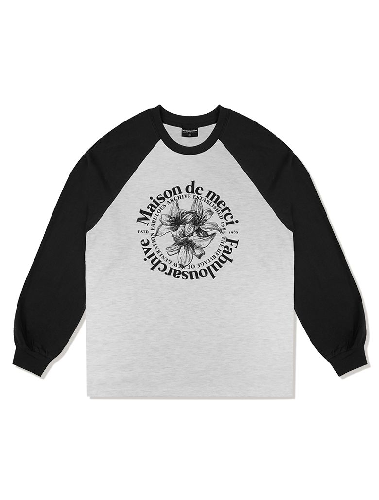 UNISEX 르리스 라글란 롱 슬리브 블랙(FCC3TS480M)