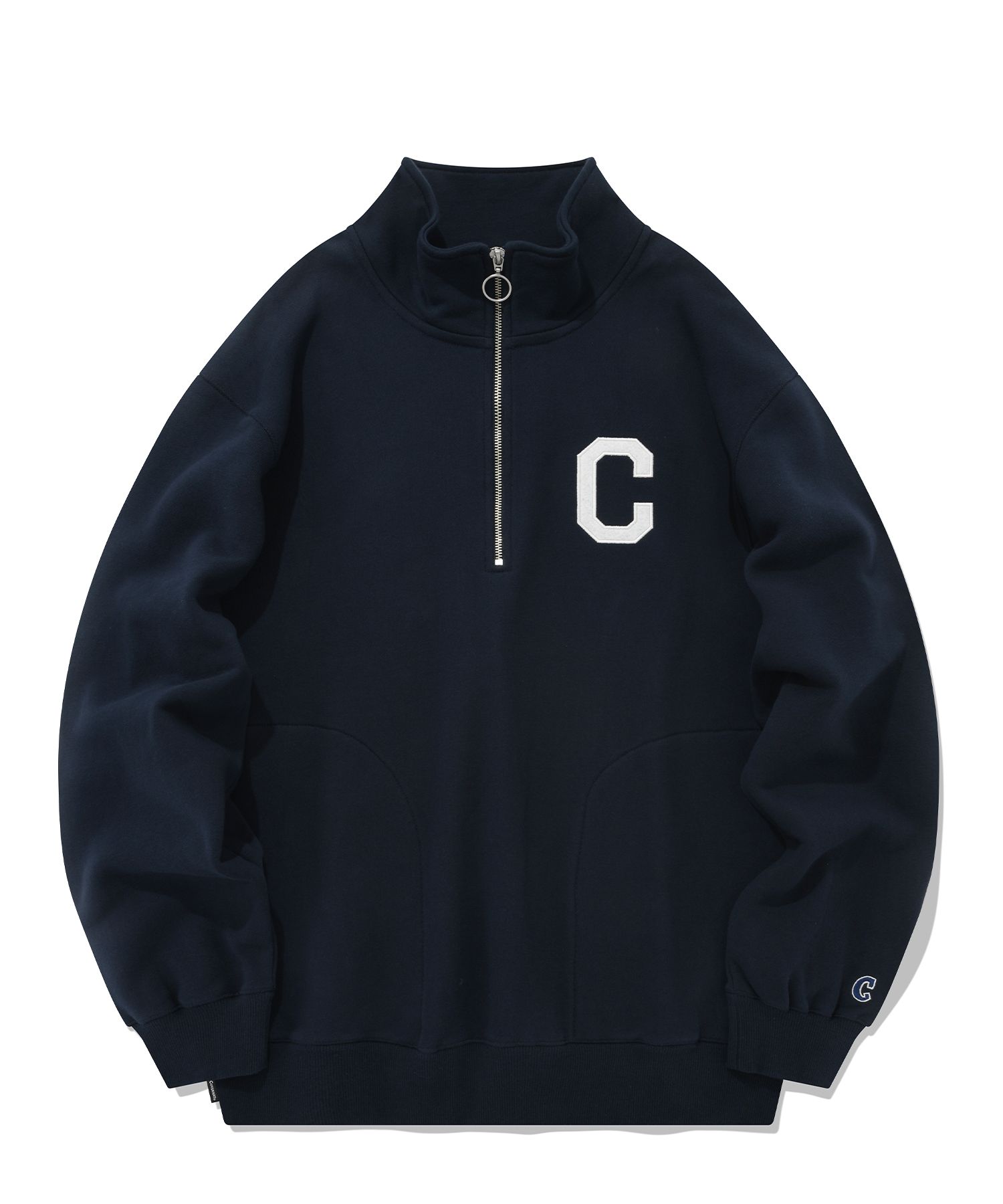 スウェット・トレーナー COVERNAT Small C Logo Corduroy Half Zip-Up Small C Logo Corduroy Half-Zip Beige - Covernat | 60