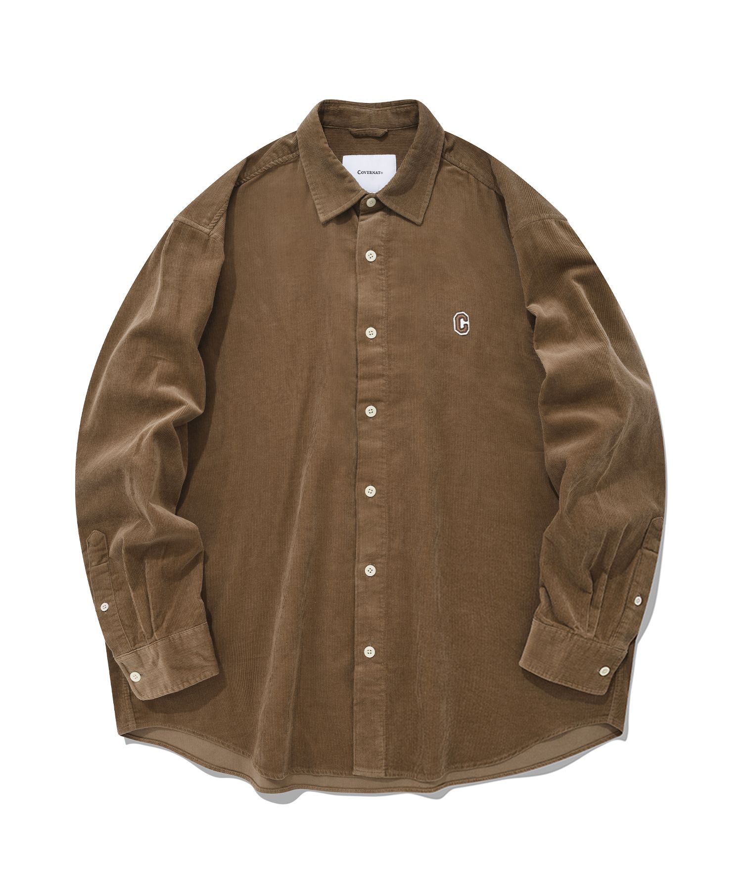★韓国の人気★【COVERNAT】★C Logo Corduroy Shir.t★シャツ★ MUSINSA公式 | COVERNAT C logo corduroy shirt beige