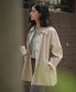 Mac half trench coat_Light beige