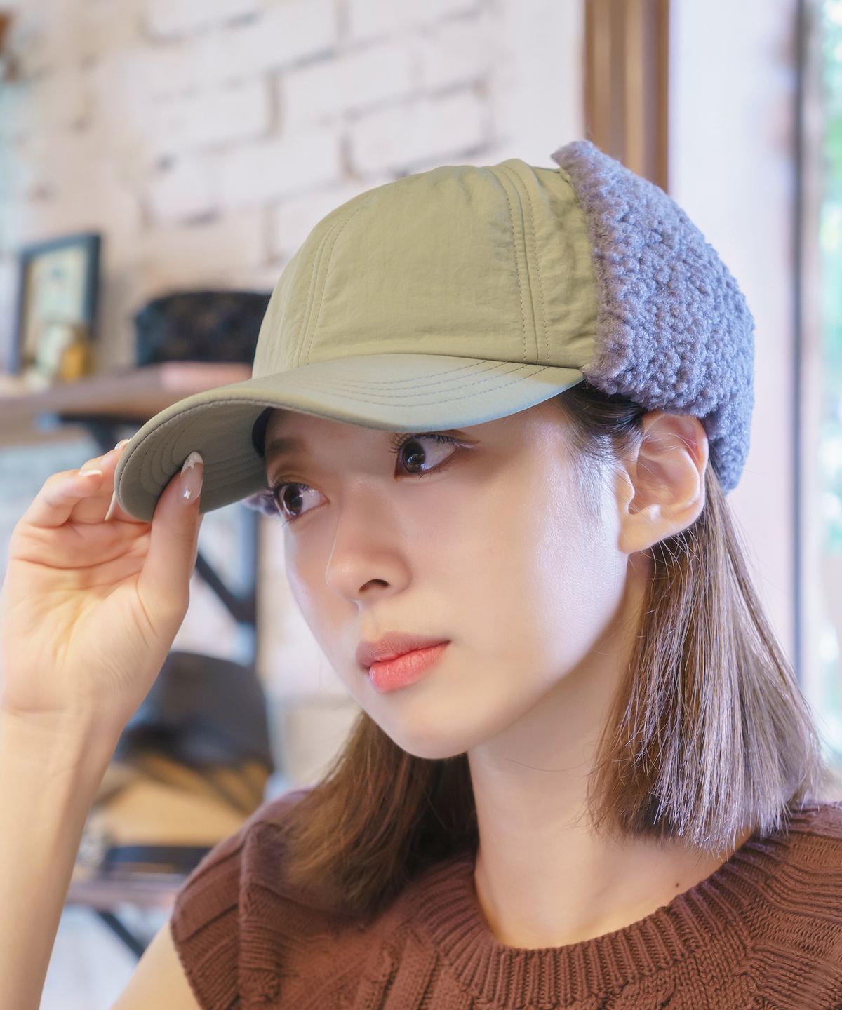 소다몬(SODAMON) 미민 윈터 귀달이볼캡 2컬러
