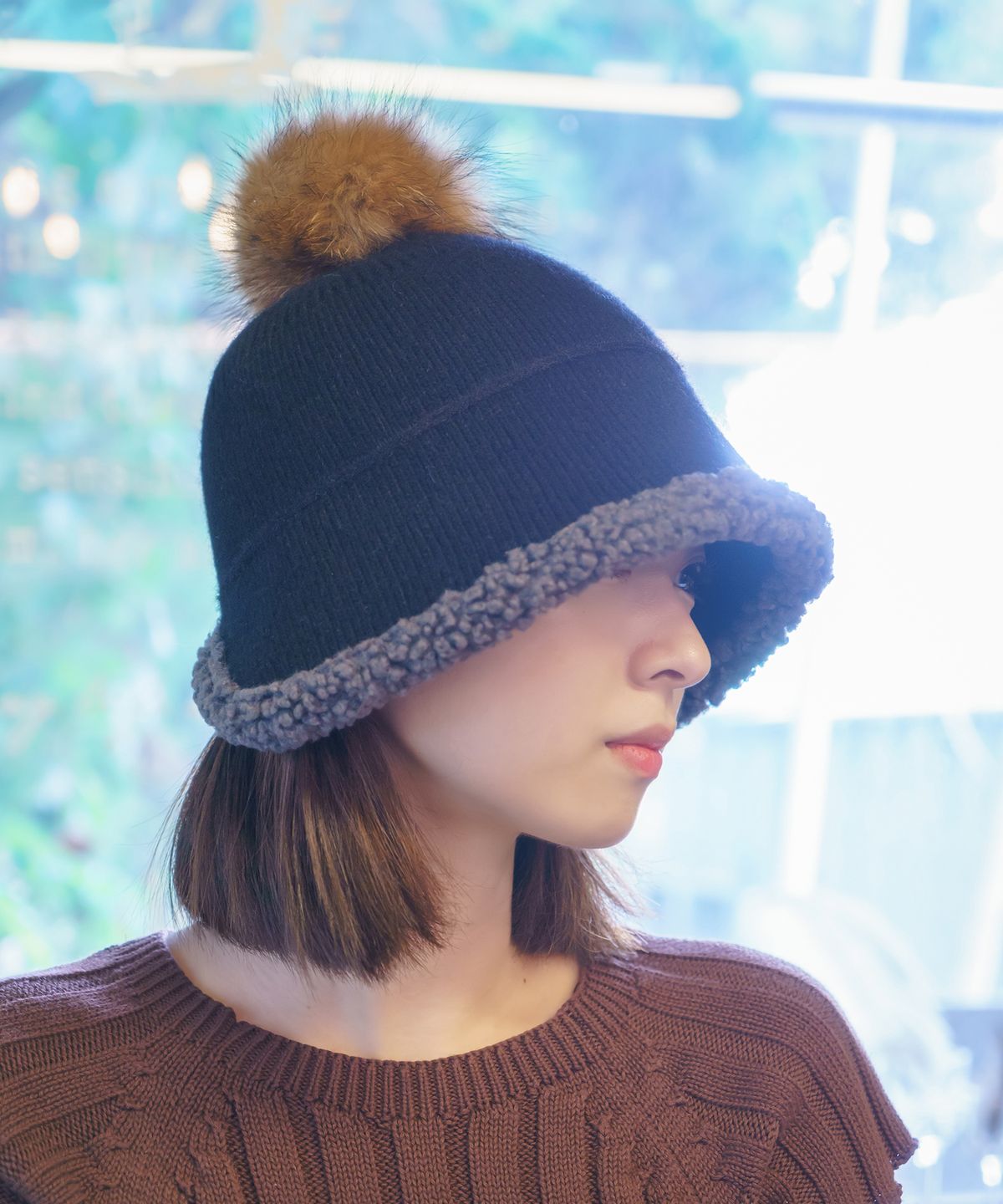 소다몬(SODAMON) 미민 크루즈 니트보넷 2컬러