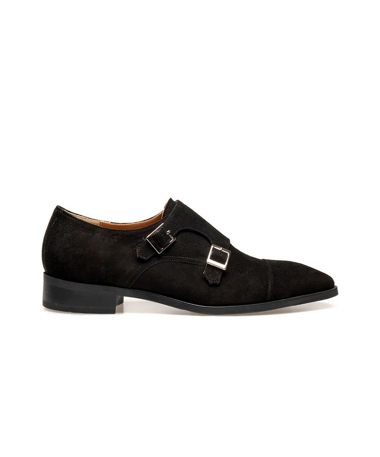 Ardor Monk-strap #1003 [Black suede]