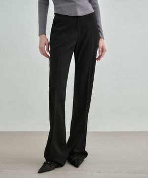 세미 부츠컷 슬랙스 블랙 MDPT021BLACK