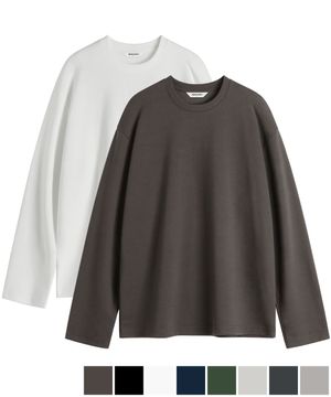 릴렉스드 더블코튼 긴팔티 ( 8Color )