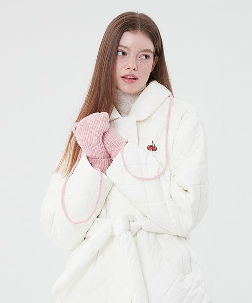 ★2022FW新作★KIRSH★CHERRY OVER FIT QUILTING JACKET ☆2022FW新作☆KIRSH☆CHERRY OVER FIT QUILTING JACKET (KIRSH