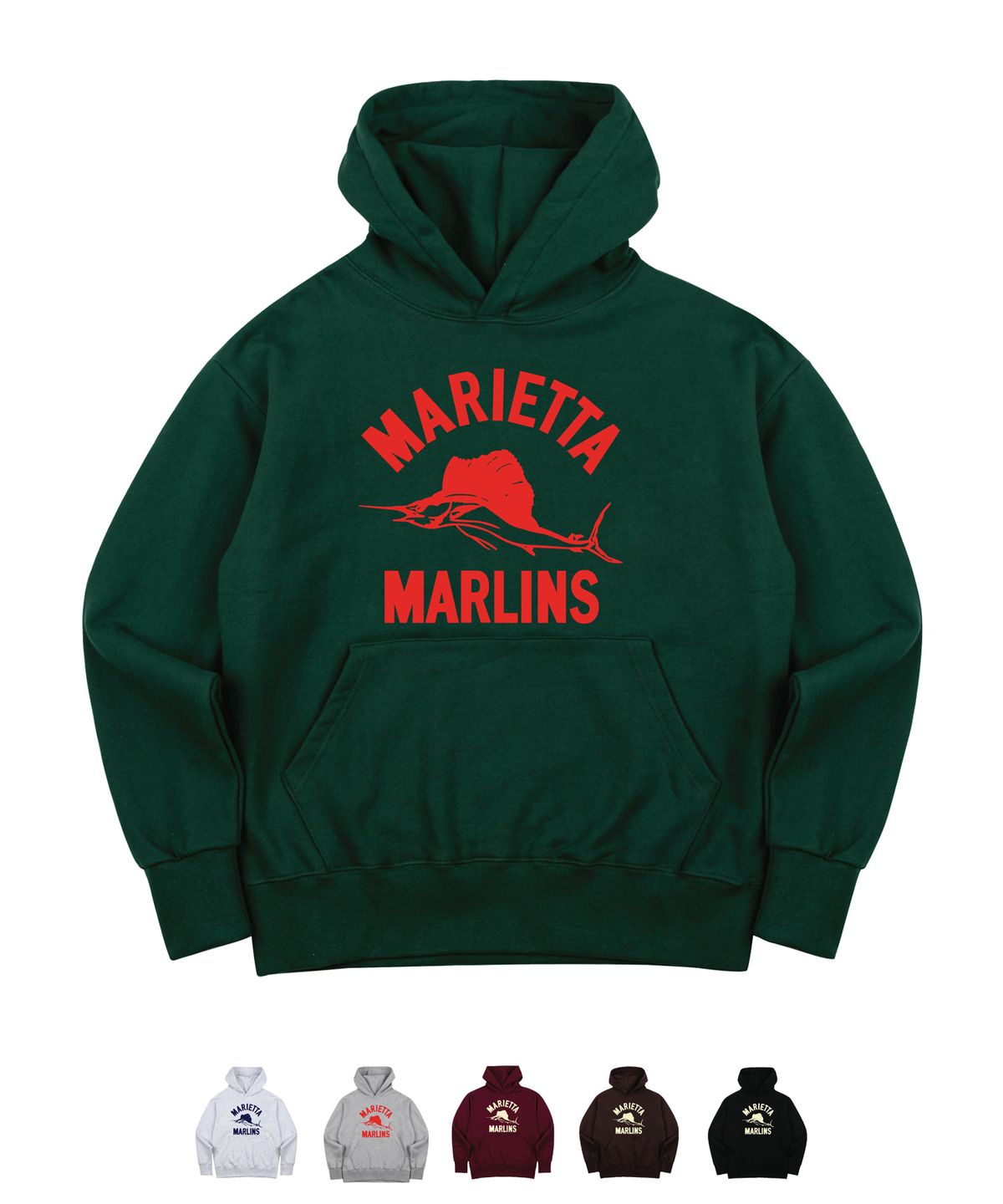 네이비팀(NAVYTEAM) NTV HD-MARIETTA MARLINS HOODIE