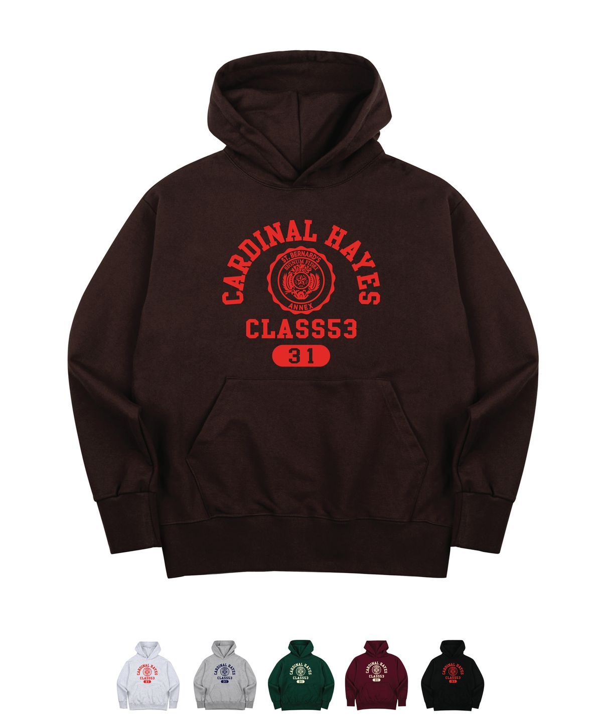네이비팀(NAVYTEAM) NTV HD-CARDINAL HAYES CLASS53 31 HOODIE
