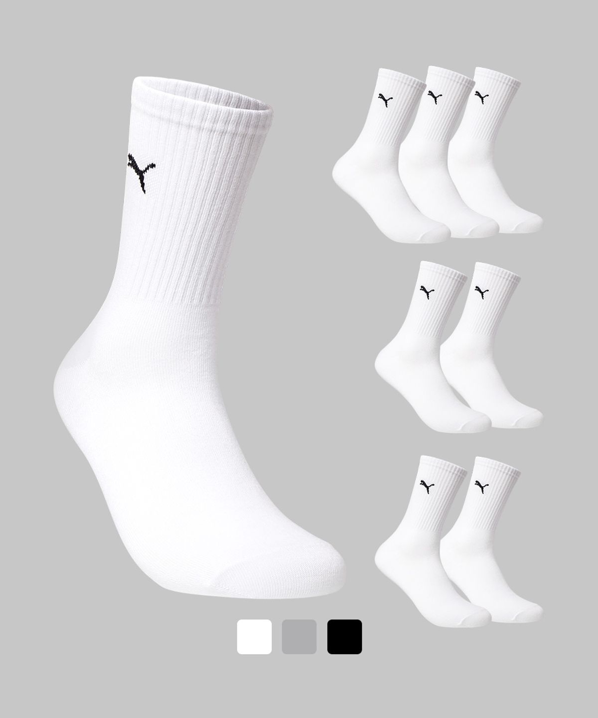 푸마양말(PUMA SOCKS) 크레오라 롱 삭스 8PACK [사이즈/컬러선택]