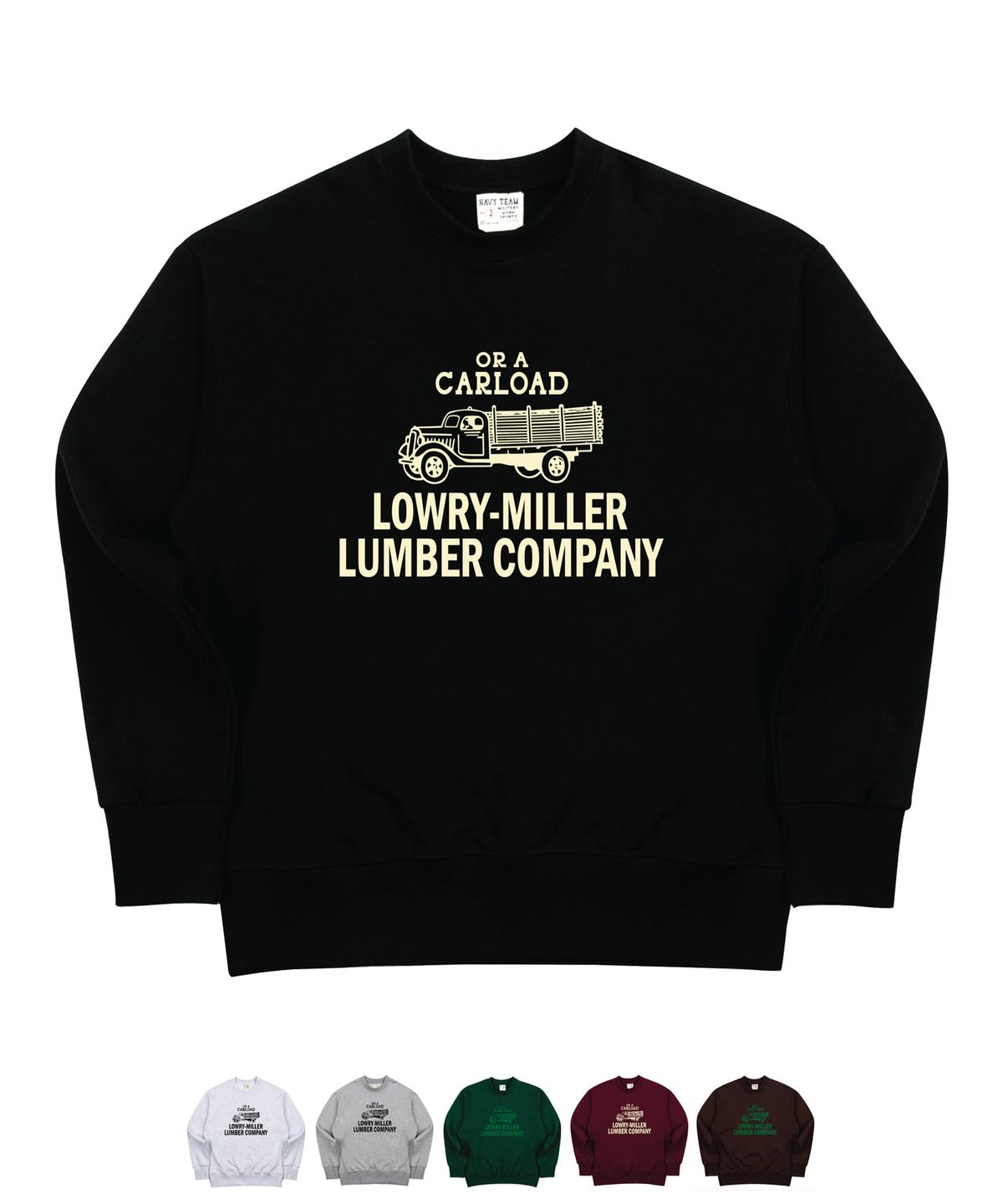 네이비팀(NAVYTEAM) V2.NTV-LOWRY-MILLER LC SWEAT SHIRT