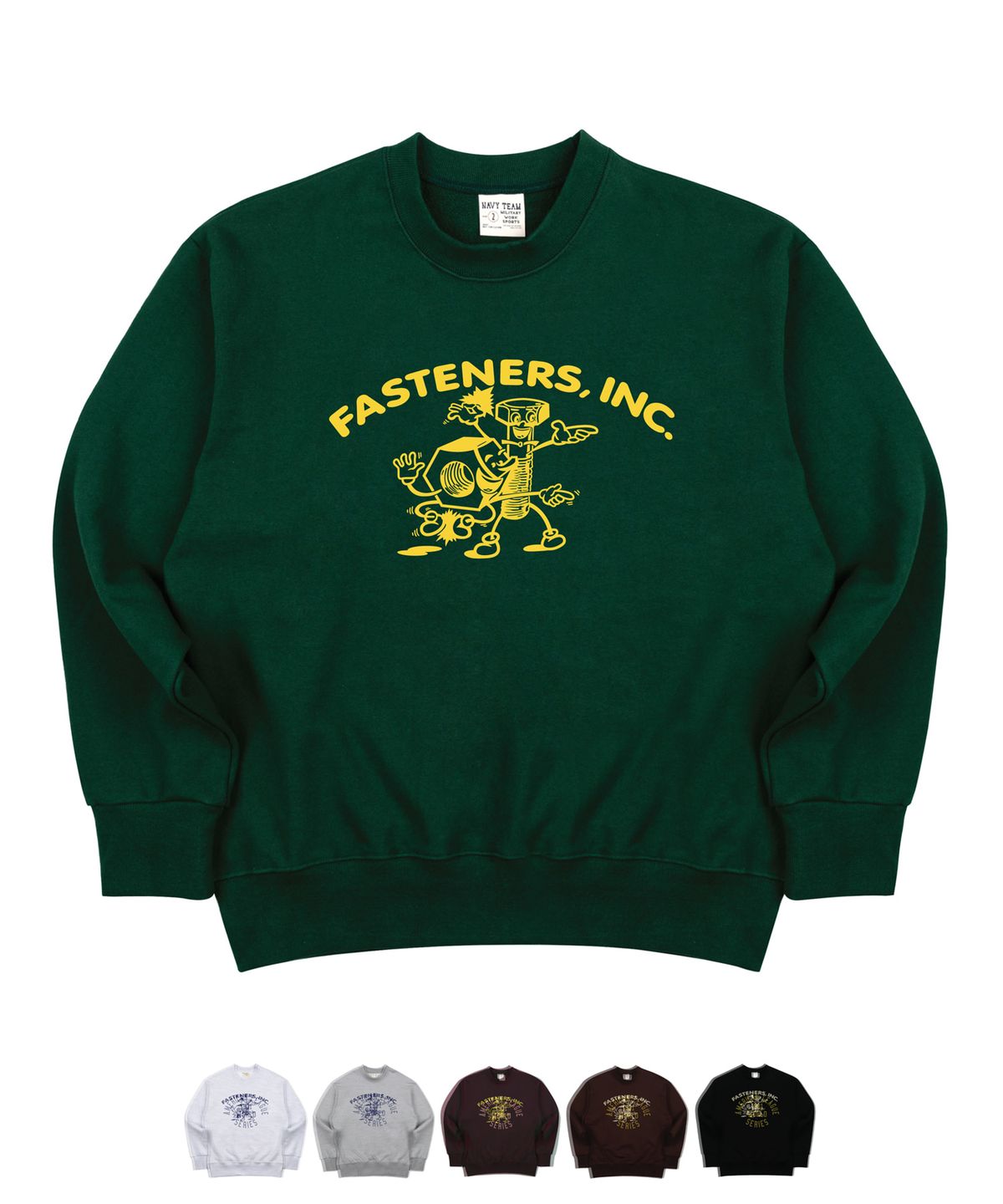네이비팀(NAVYTEAM) V2.NTV-FASTENERS INC SWEAT SHIRT