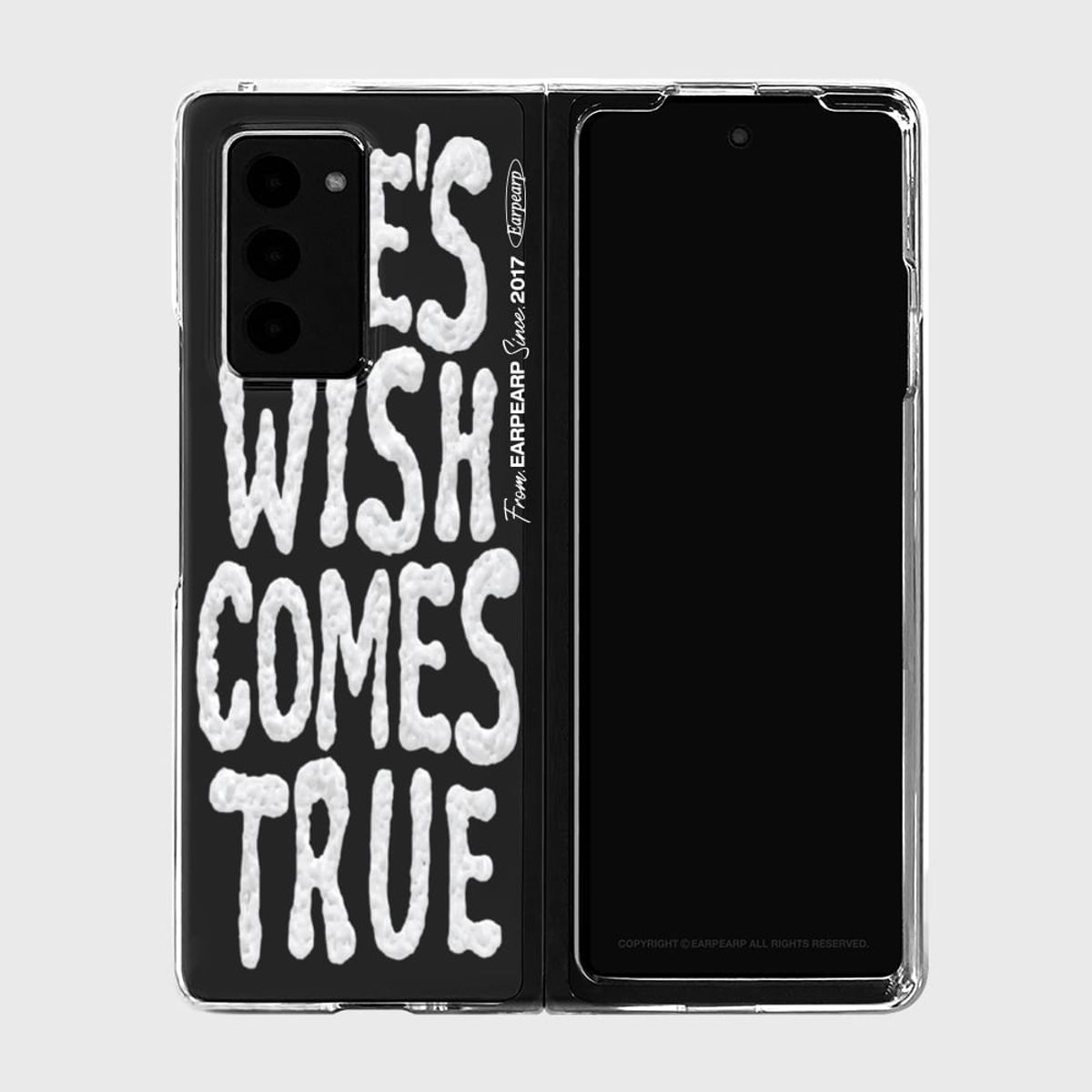 어프어프(EARPEARP) 갤럭시 Z폴드5 ONES WISH COMES TRUE-WHITE(Z폴드-클리어하드)