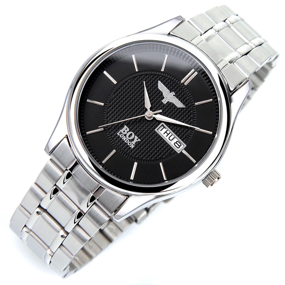 보이런던와치(BOYLONDON WATCH) 커플메탈시계 남성용 BLD815M-BK