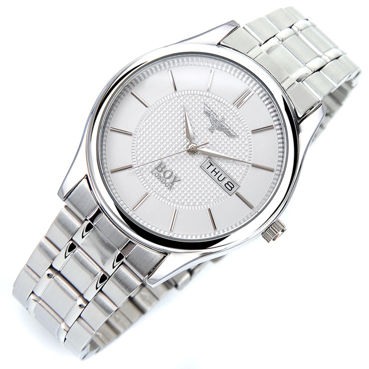 보이런던와치(BOYLONDON WATCH) 커플메탈시계 남성용 BLD815M-WH