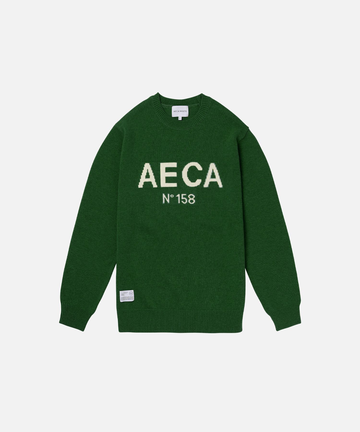 ◆AECA WHITE BIG LOGO WOOL KNIT/5色◆ MUSINSA | AECA WHITE AECA BIG LOGO WOOL KNIT-GREEN
