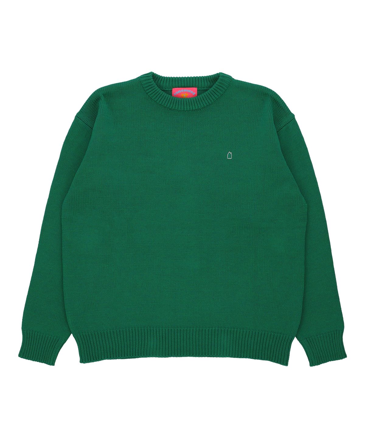 꼬모니노즈(COMONINOZ) BASIC KNIT PULLOVER [GREEN]