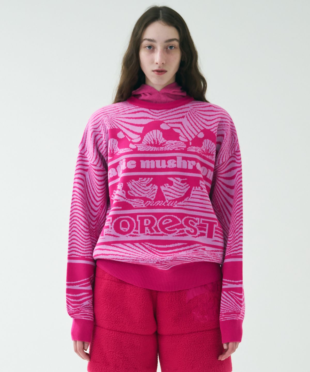 미미카위(MIMICAWE) PSYCHE KNIT PULLOVER/PINK