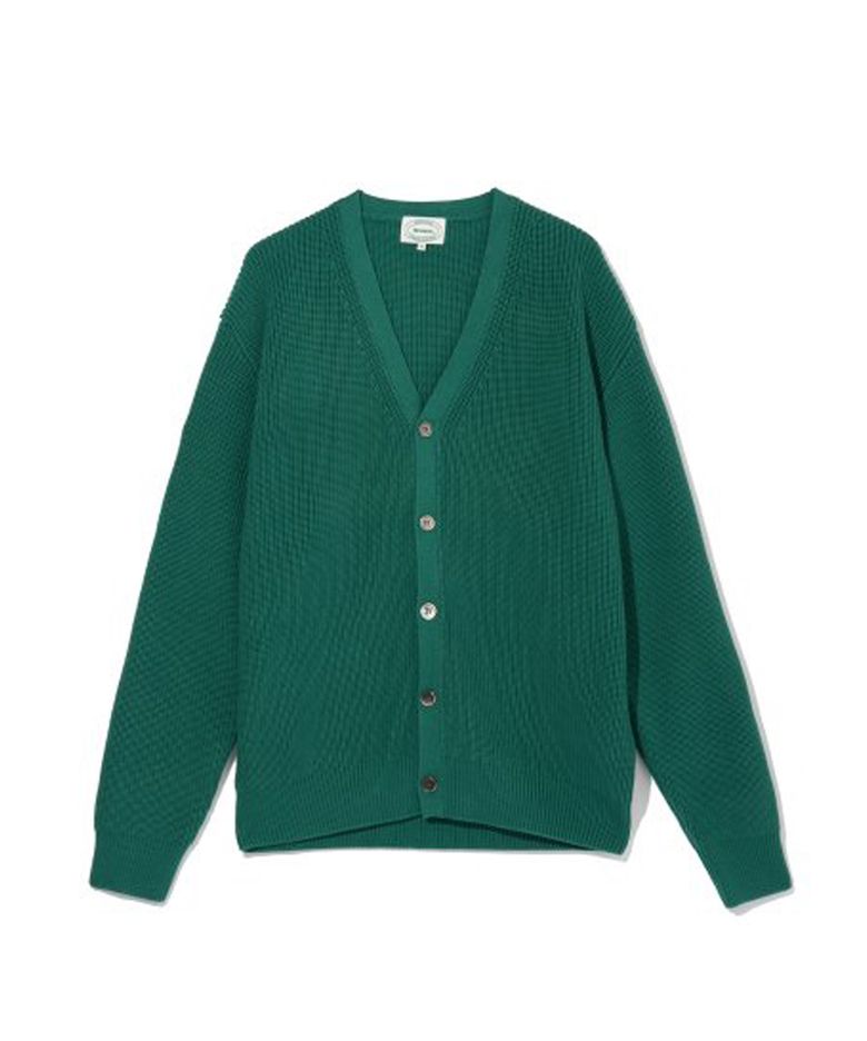 Heavy Cotton Cardigan (Jade Green)