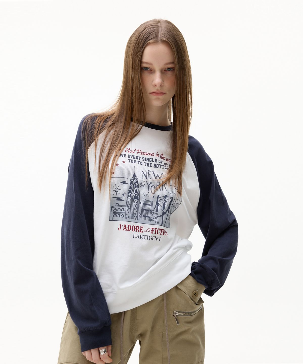 라티젠(LARTIGENT) LK STAR T-SHIRT(NAVY)