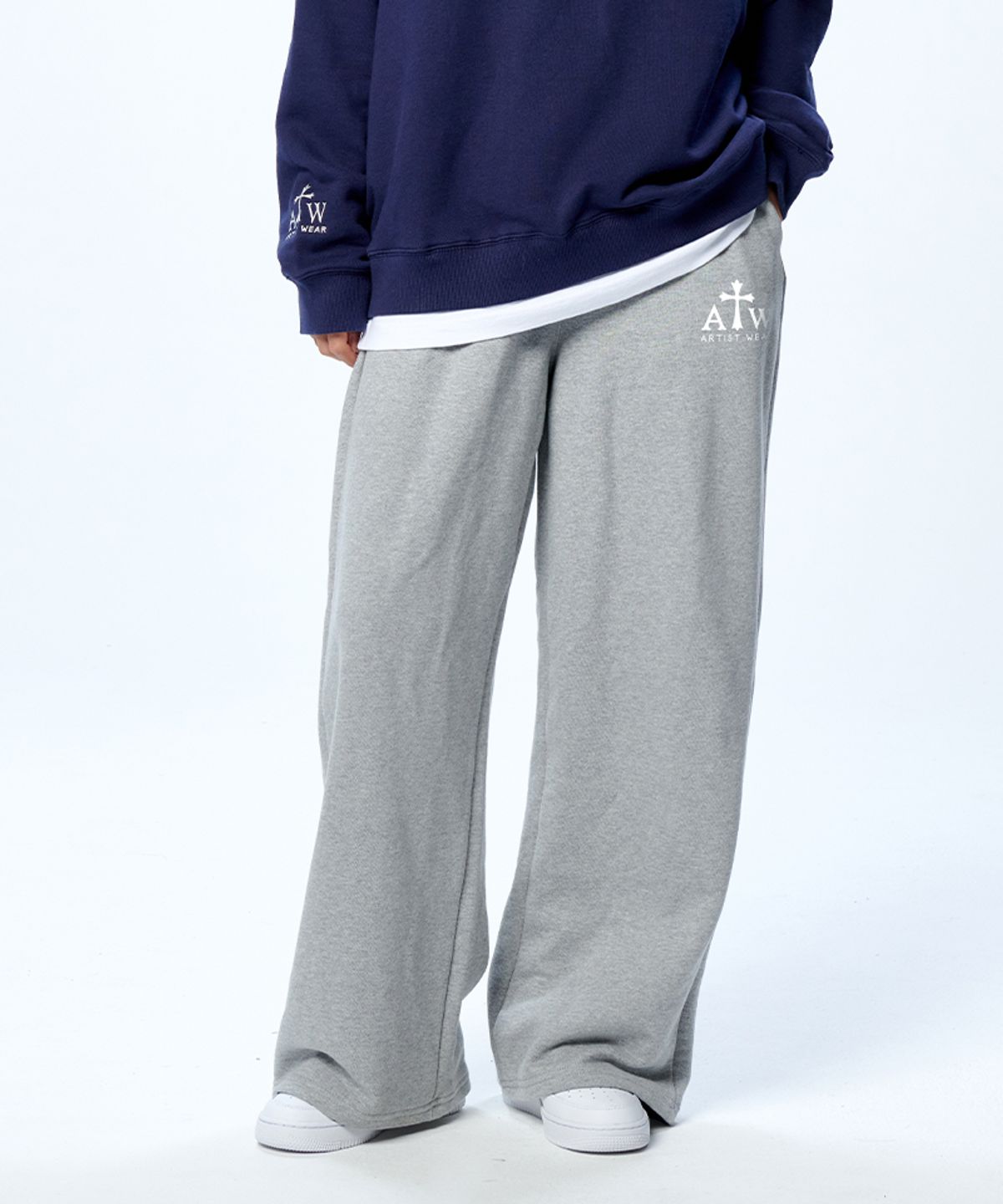 아티스트웨어(ARTISTWEAR) [ATW] 로고 와이드밴딩 팬츠_ME