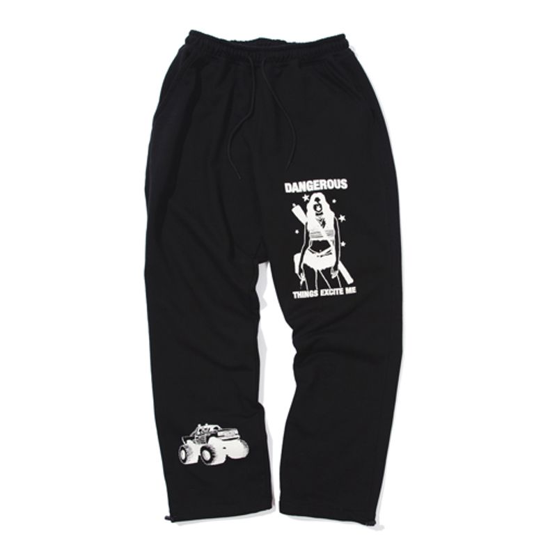 DANGEROUS SWEAT PANTS (BLACK)