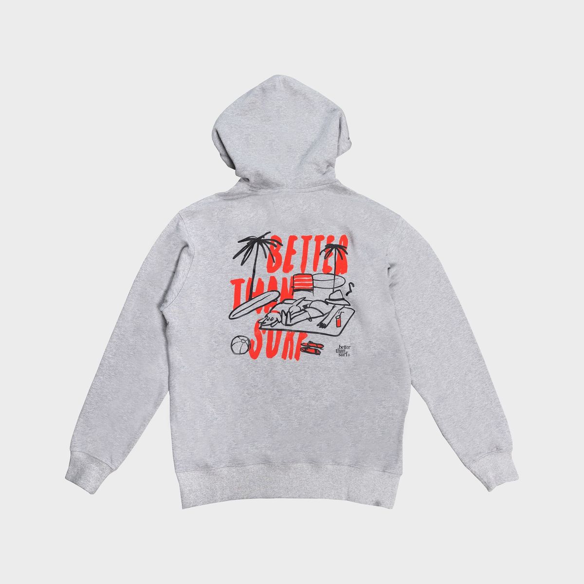 배러댄서프(BETTER THAN SURF) RELAXDAY HOODIE - GREY