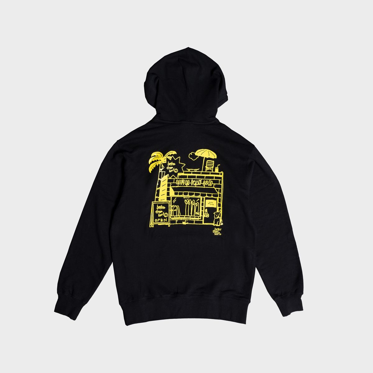 배러댄서프(BETTER THAN SURF) SURF SHOP HOODIE - BLACK