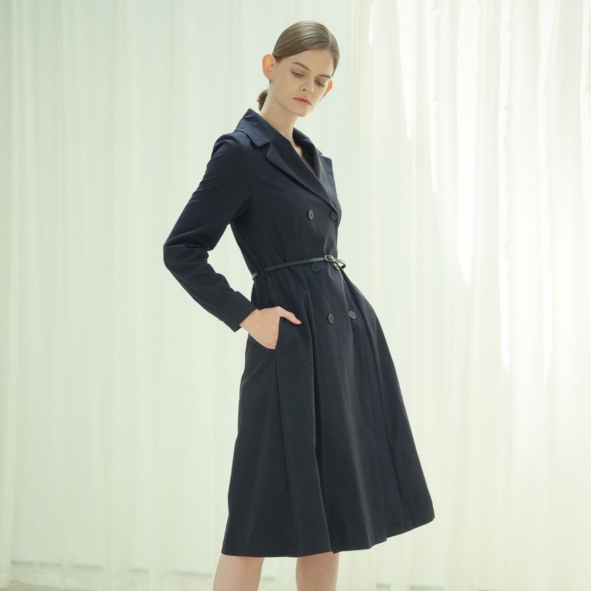아쿠드(ACUD) Trench Dress _B.Black