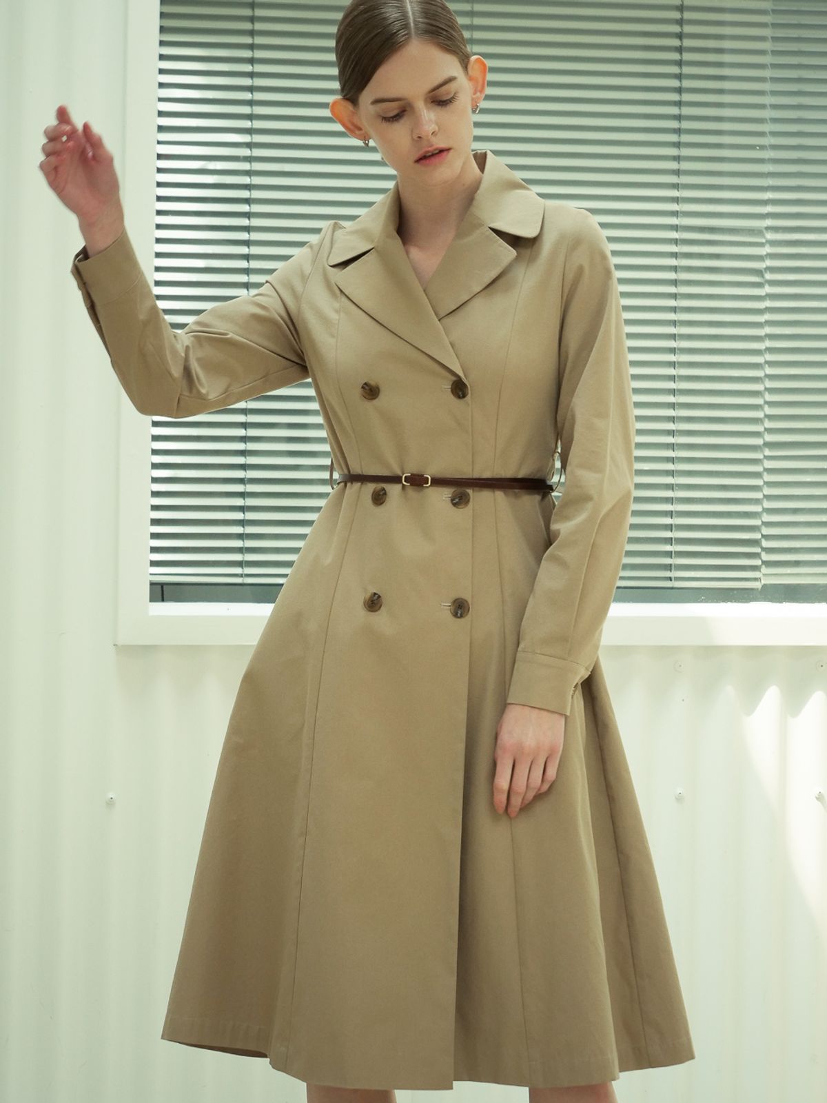 아쿠드(ACUD) Trench Dress _Beige
